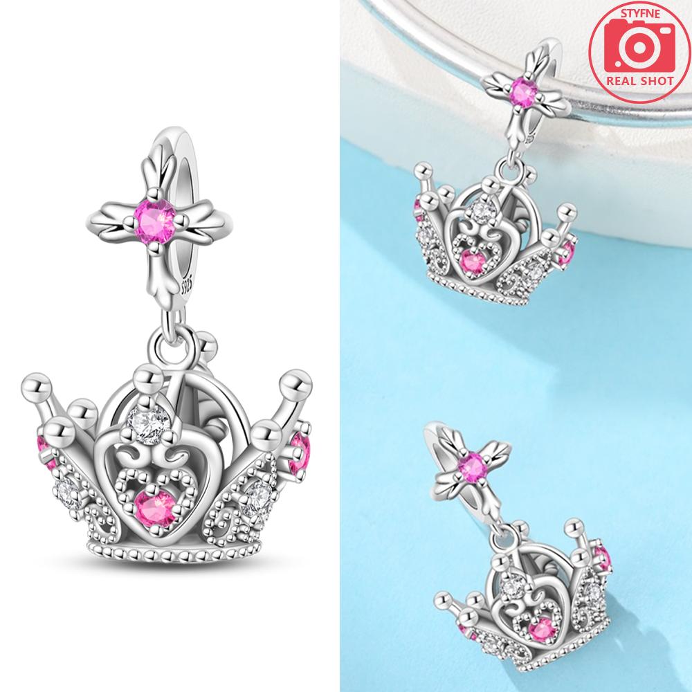 Heart Zircon Charm Bead Charms Authentic Classic copper Plated Lotus Angel Bead Charms Compatible With Bracelets Women Do It Yourself Jewellery Fine G