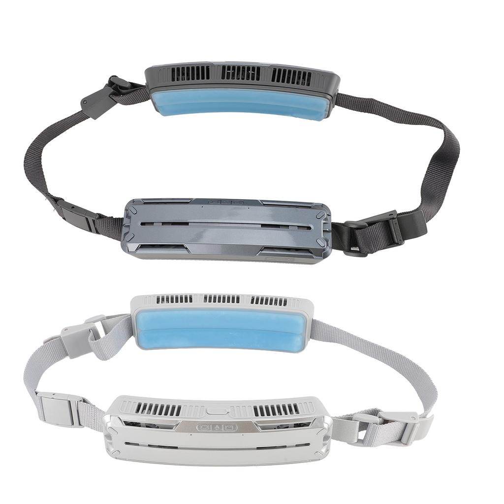 Носимый поясной вентилятор с двухсторонним охлаждением и регулируемым ремнем 6500 об/мин Hands Free перезаряжаемый для Trav