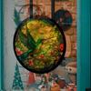 Hummingbird Flower Pattern Window Glass Sticker Anti-collision Decorative Film  Home&Office