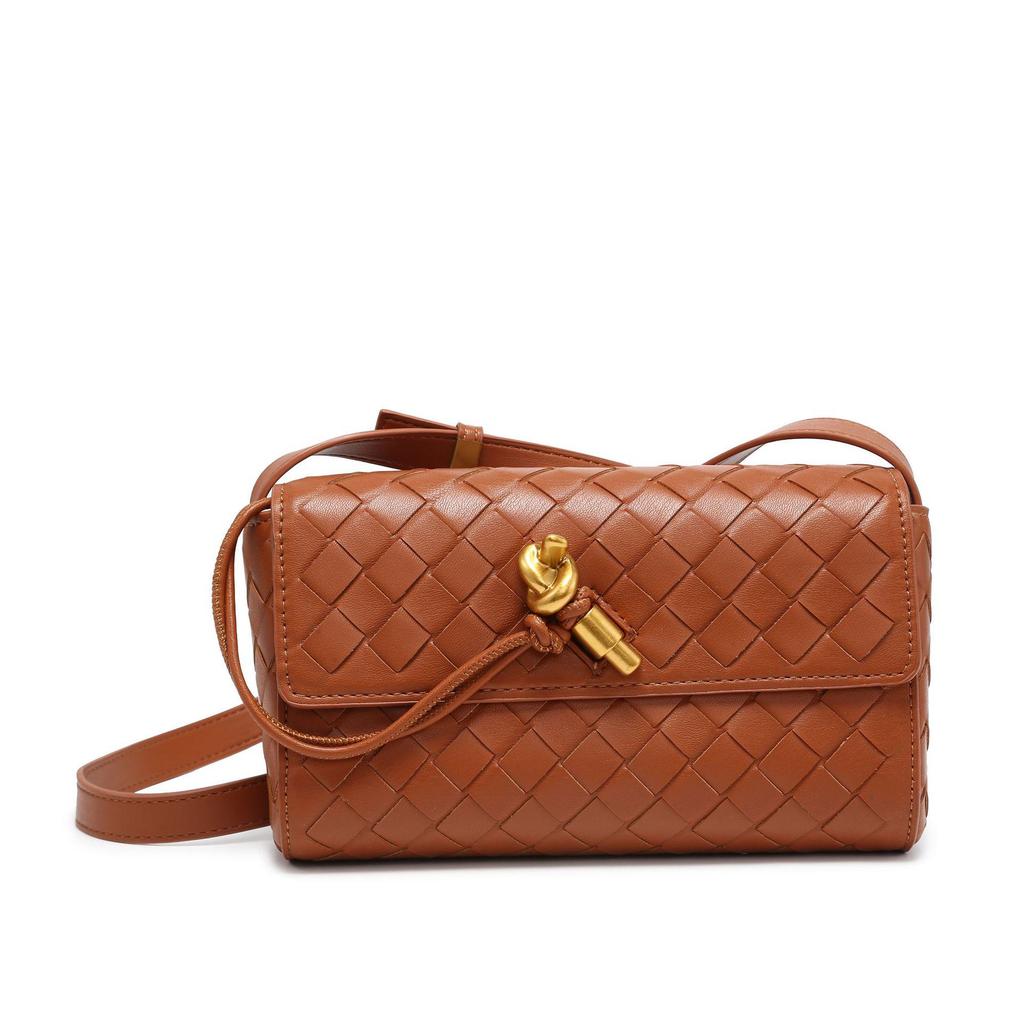 Вечерняя сумка Cross-border B Mini Andiamo Woven Crossbody с замком в стиле ретро