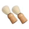 Wooden Handle Shave Brush Mini Professional Safety Synthetic Shaving Brush for Men Beauty Salon