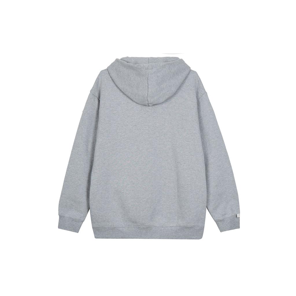 Adidas Толстая флисовая спортивная повседневная толстовка с капюшоном для мужчин, средне-меланжево-серая IV7586