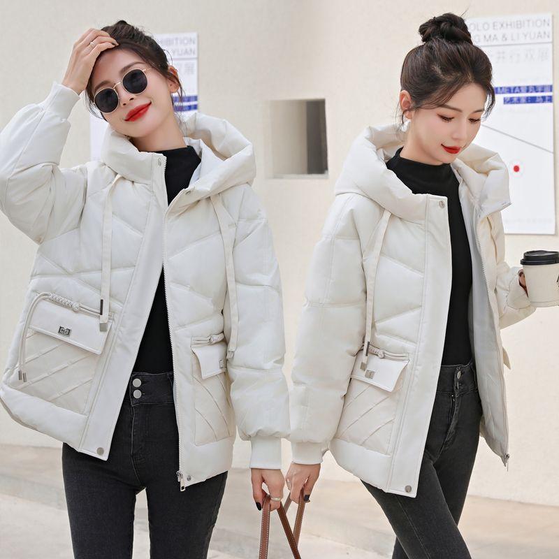 Winter Women Casual Warm Down Cotton Jacket Hooded Thick Puffer Clothing Short Coat Casual Loose Outerwear Female