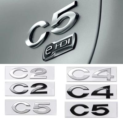 C2 C4 C5 Логотип ABS 3D Наклейка-шильдик на заднюю крышку багажника автомобиля Стайлинг для эмблемы бренда Citroen Наклейки на кузов автомобиля Автомобильные модифицированные аксессуары