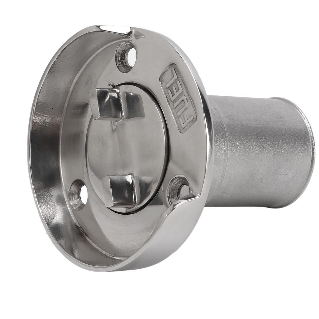 1.5in Boat Deck Filler with Cap Fill Gas Fuel Diesel Stainless Steel for Marine Yachts Caravans RVs Trucks Trailers