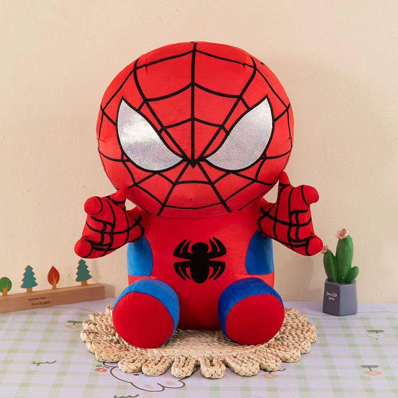 25 см Фигурка Marvel Мстители Аниме Мультфильм Человек-паук Наполнитель Плюшевые Игрушки Каваи Милые Набивные Куклы Детские Рождественские Подарки