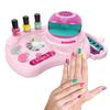 Набор лаков для ногтей для девочек, детская игрушка, 3-в-1, набор ручек для сушки ногтей, блестящий шарм, безопасный натуральный