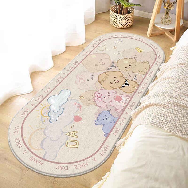 Детская комната прикроватный коврик для спальни у кровати для девочек милый плюшевый коврик для ног утолщенный напольный коврик