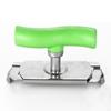 Arthritis Jar Opener Stainless Steel Lid Remover Gear Design Ergonomic Can Opener for Lids 1" to 4" Grip Easy Twist