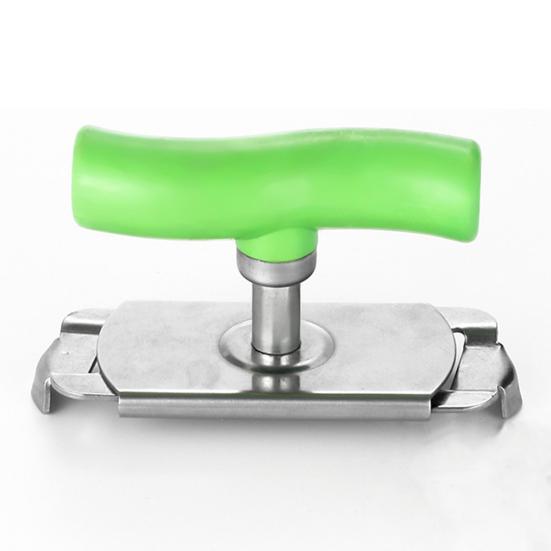 Arthritis Jar Opener Stainless Steel Lid Remover Gear Design Ergonomic Can Opener for Lids 1" to 4" Grip Easy Twist