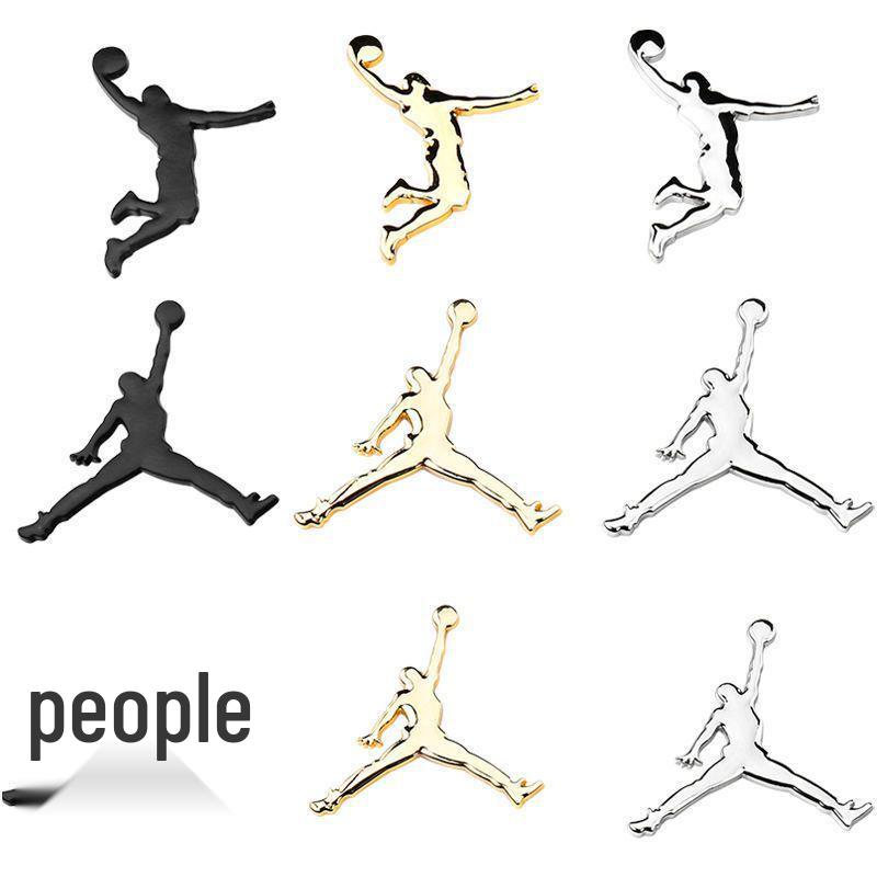 3D Металлическая Наклейка-Эмблема на Автомобиль Jordan Basketball - Декоративная Наклейка с Логотипом NBA AJ