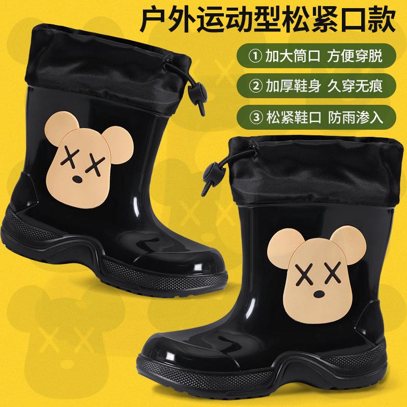 Детские дождевики с героями мультфильмов для детей 3-10 лет, водонепроницаемые и нескользящие детские дождевики, детская резиновая обувь, бахилы для малышей