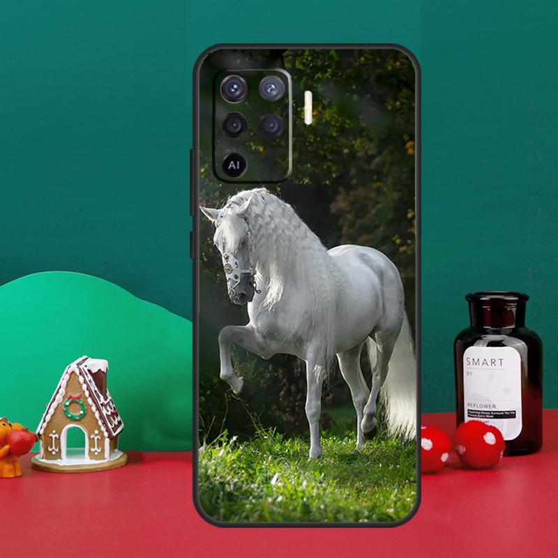 Чехол с изображением лошади для OPPO A79 A74 A94 A58 A78 A98 A5 A9 A53 A52 A72 A15 A17 A77 A16 A76 A96 A57S A54S