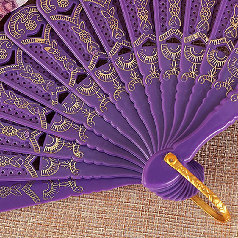 Китайский стиль Винтажный шелковый складной веер Искусство Ремесла Подарок Украшение для дома Танцевальный ручной веер Декоративный веер для комнаты