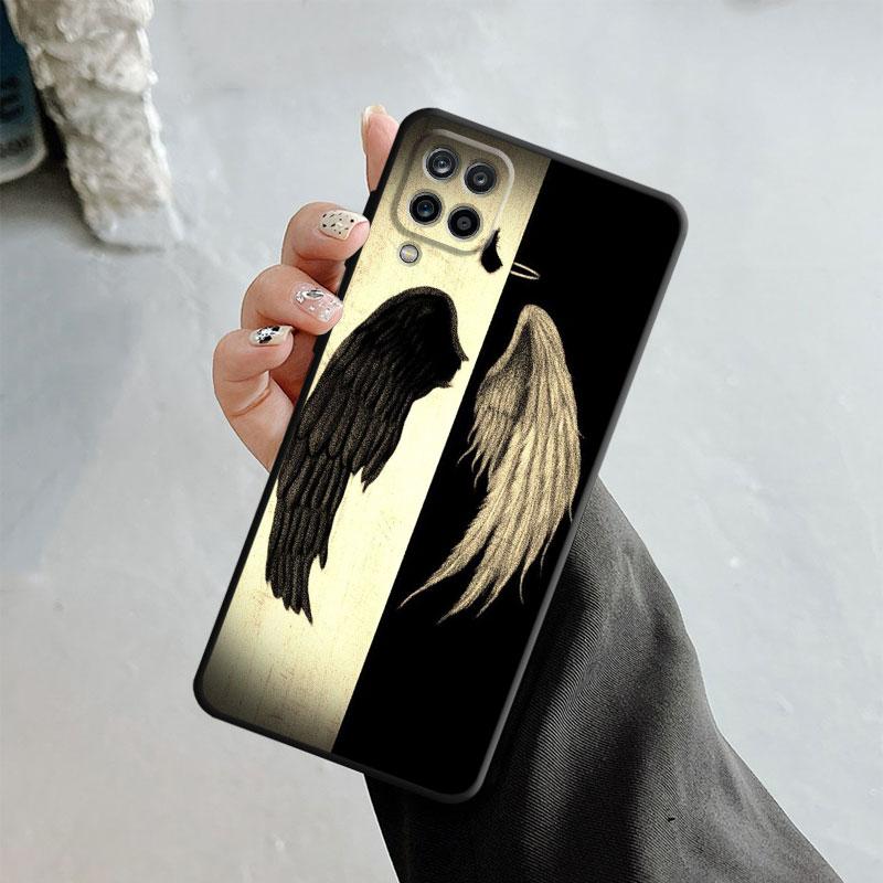 Чехол для телефона Samsung Galaxy A70 A70s A50 A30s A04s A20s A20e A02 A02s A03 A42 M52 M31 M04, чехол для девочек с крыльями ангела и демона