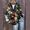 Summer Tops For Women Cute V Neck 3/4 Sleeve Blouses Floral Print Top Casual Shirts