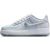 Air Force 1 Low GS Pure Platinum Glacier Blue Kids Sneakers Metallic-Silver HQ3249-043