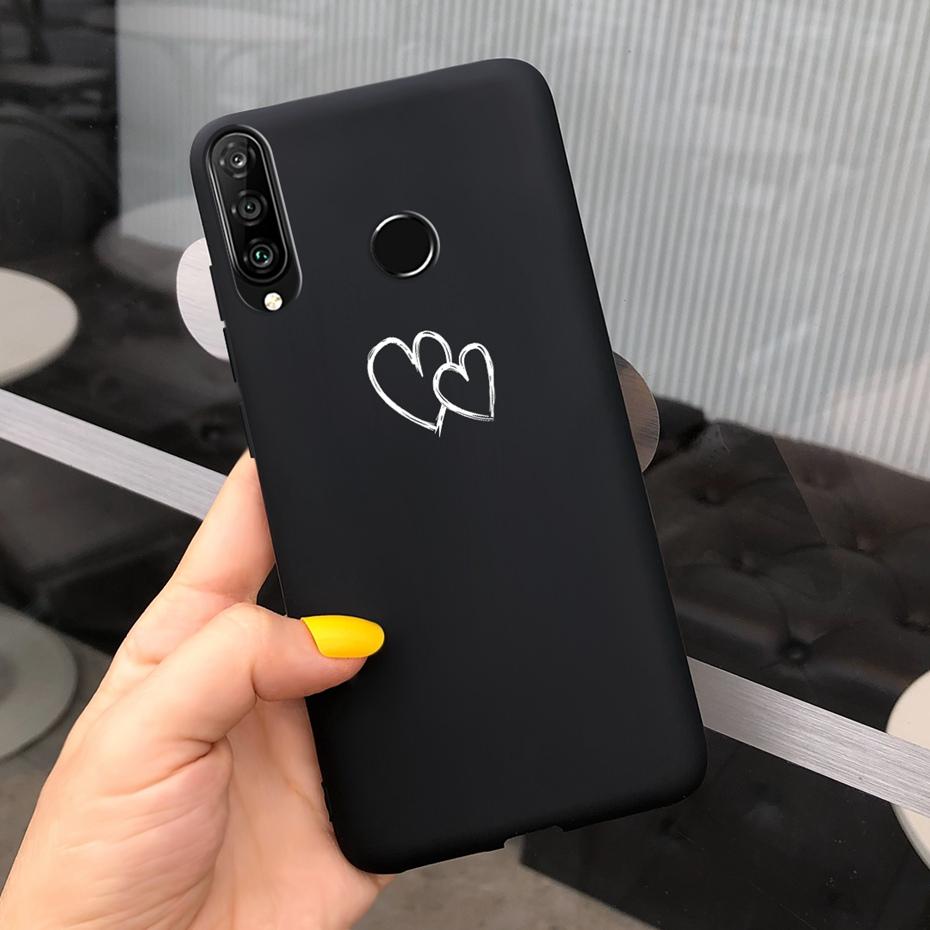 For Huawei P30 Lite Phone Case Flower Girl Pattern Soft Silicon Cover For Huawei P30 Pro Lite Case Cute Funda P 30 P30lite Cases