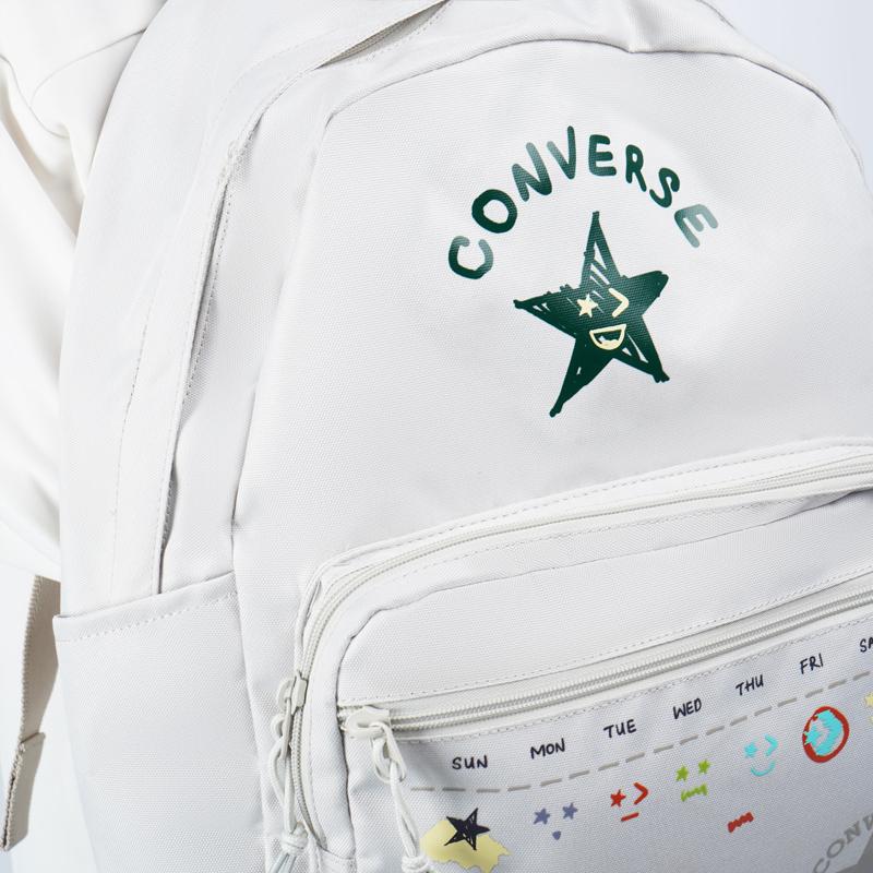 Converse Рюкзак GO 2 Полиэстер Обычный Унисекс Белый 10024943-A01