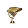 Nautical Spot Light with Wooden Tripod Old Brass Antique Finish