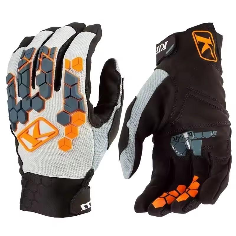 NEW KLIM Motocross Gloves Breathable Touchscreen Full Finger with Anti-Slip Grip for Men & Women - ATV MTB BMX Racing gloves