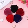 Fashion Couple Lover Wedding Party Earrings Holder Heart Boxes Jewelry Case Velvet Ring Box