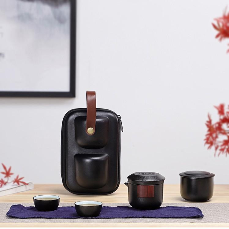 Керамический чайный набор Портативный Чайник на две чашки Быстрая чайная чашка