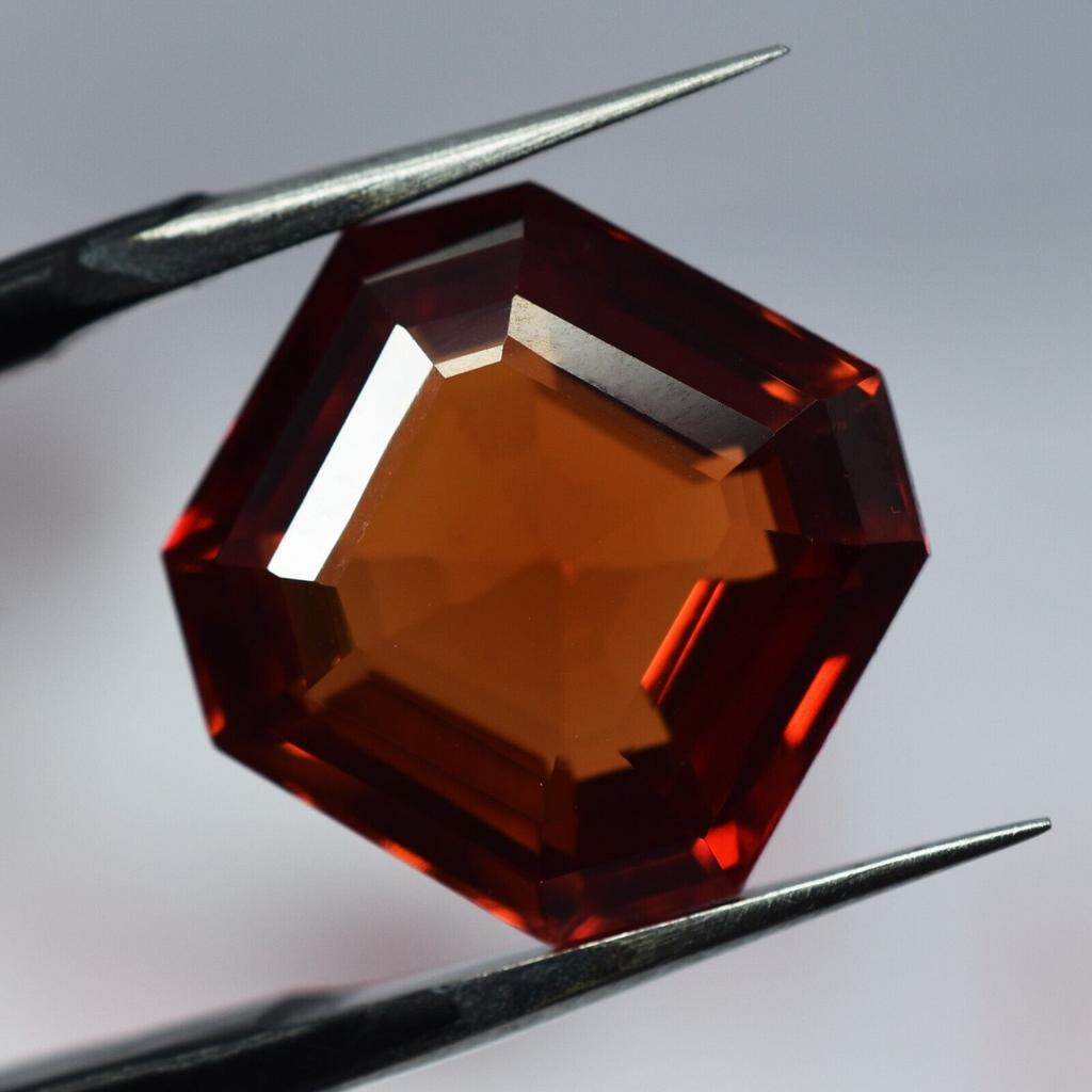 Natural Orange Sapphire Loose Gemstone 11.05 ct Mind Blowing Square Shape September Birthstone Gift