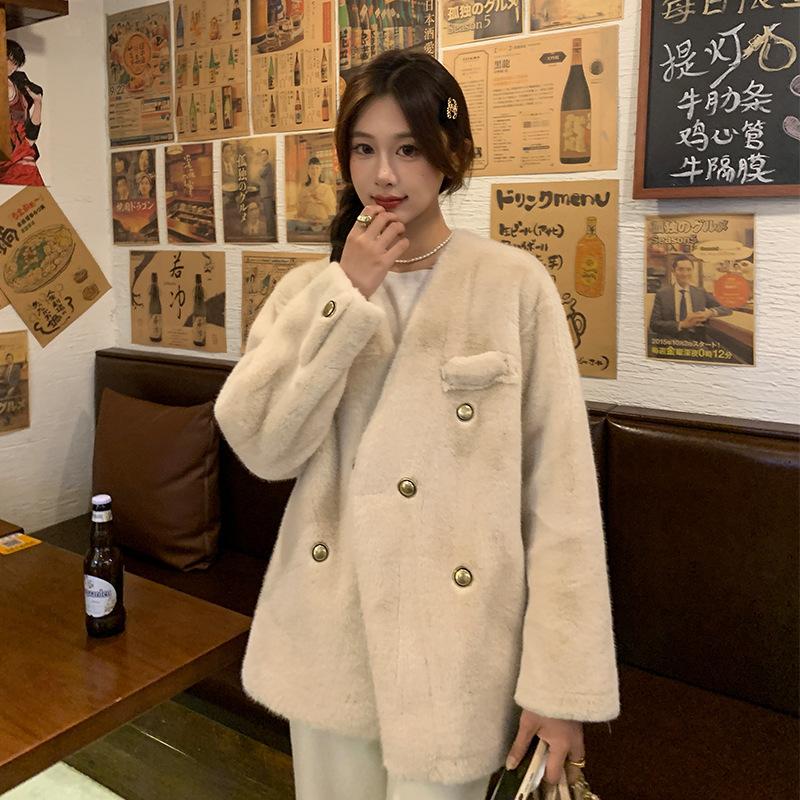 Fur jacket women's 2024 new autumn and winter environmentally friendly fur mink fur jacket fur integrated coat Xinji