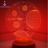 3D Customizable/ Space Themed Night Lamps Kids Cool Bedroom Lights Room Lamp for Bedroom Gift Box Desk Light