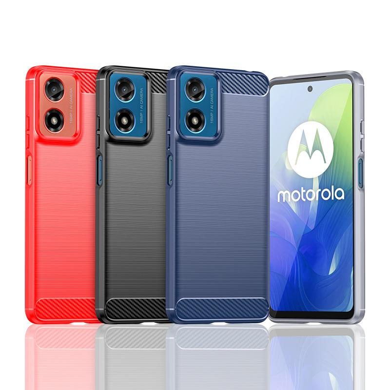 Чехол из ТПУ для Motorola Moto G05 G15 E15 G75 G35 G55 E14 G04S G24 Power G34 G54 G84 Ударопрочный Защитный Чехол Funda Shell Coque