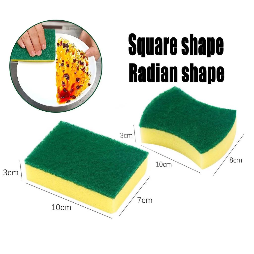 Губки для мытья посуды с высокой степенью впитываемости Magic Clean Pot Rust Stain Sponge Brush Kitchen Grease Cleaner Home Tools