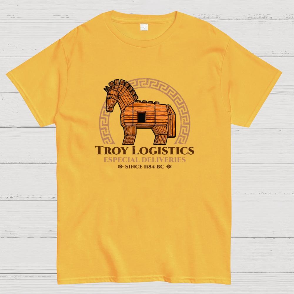 Troy Logistics Cotton Summer Casual Cool Loose T-Shirt