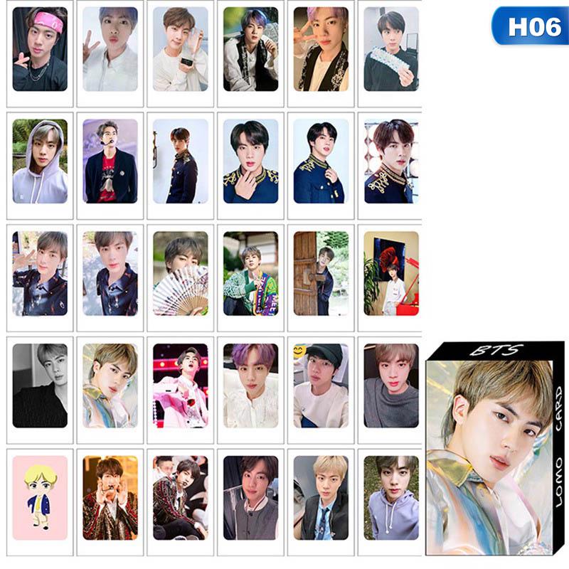 Набор карточек с изображением участников корейской поп-группы BTS