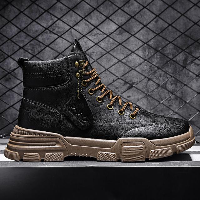 Роскошные мужские военные ботинки из микрофибры, мужские армейские ботинки на шнуровке, рабочая обувь с рантовой строчкой, уличные мужские зимние ботильоны, повседневные