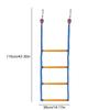 4 Step Boat Rope Ladder Folding Portable Marine Rope Boarding Ladder Swim Ladder for Inflatable Boat Kayak Motorboat Canoeing
