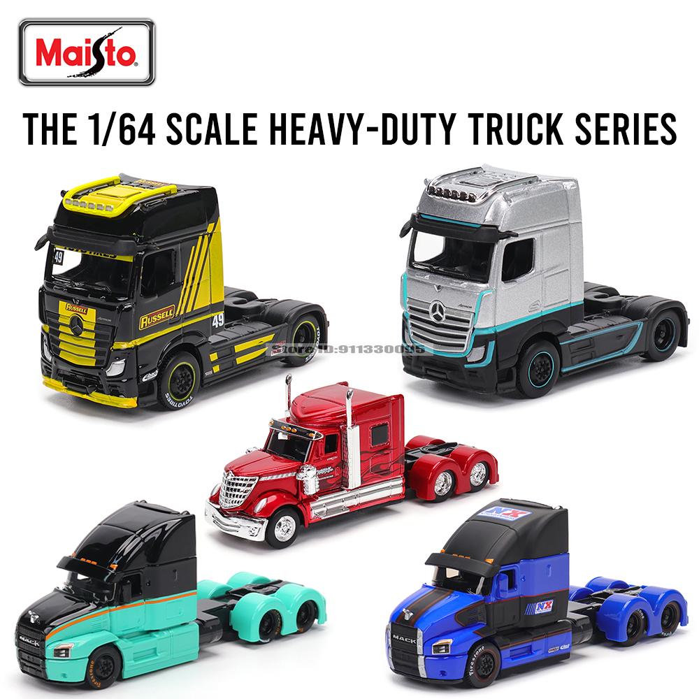 XOM4 Maisto 1:64 International Mercedes-Benz MACK Anthem Trailer model simulation car model alloy car toy male collection gift
