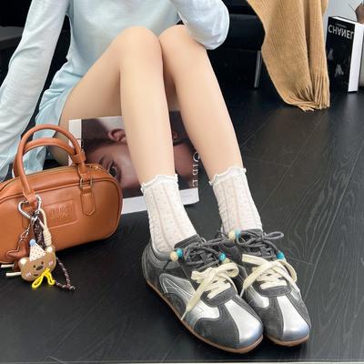 Версия из овчины~ внутренняя высота увеличивается на 6 см немецкие тренировочные туфли женские осень 2025 новая универсальная повседневная спортивная обувь обувь Форреста Гампа тренд