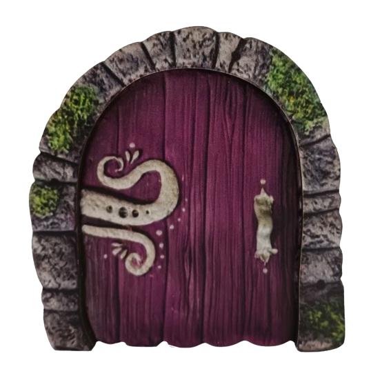 Yousheng Деревянная Сказочная Дверь Миниатюрная Украшение для Сказочного Сада Эльф Гном Мини Дверь для Садового Искусства Садовая Стена Дерево Забор Декор