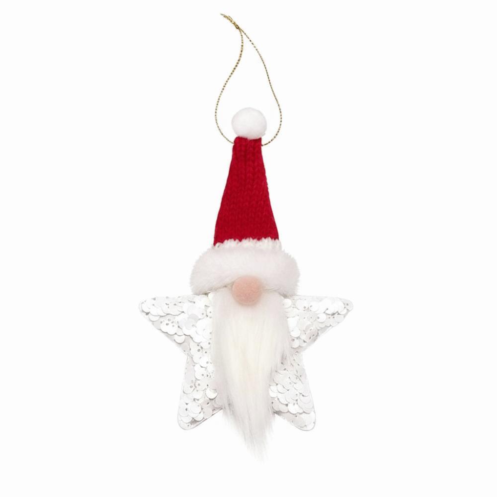 Creative Sequin Star Christmas Pendant DIY Xmas Tree Christmas Decor Holiday Ornament