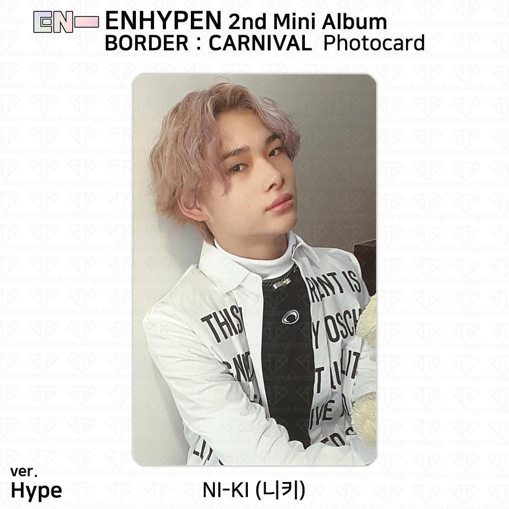 ENHYPEN 2-й мини-альбом Border Carnival, официальная фотокарточка Up Hype Down Ver. KPOP