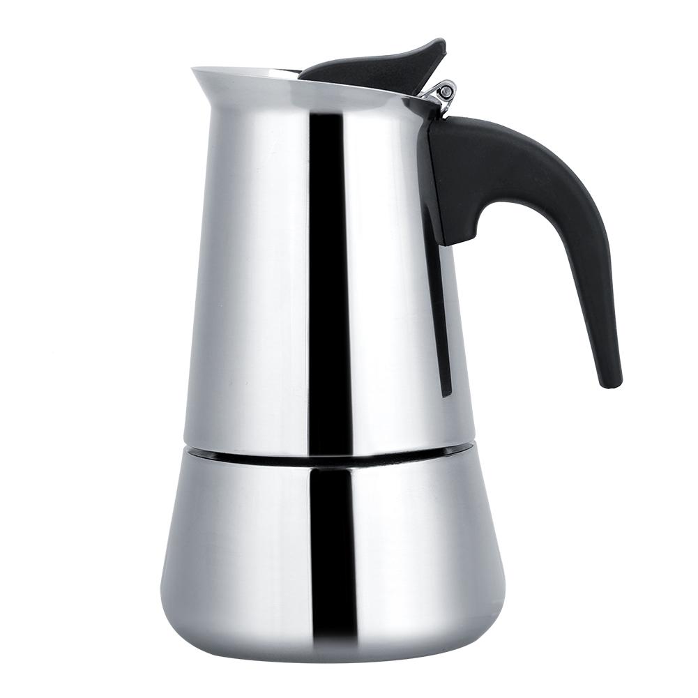 Портативный кофейник из нержавеющей стали, кофеварка Moka Espresso, кофейник Mocha (300мл)