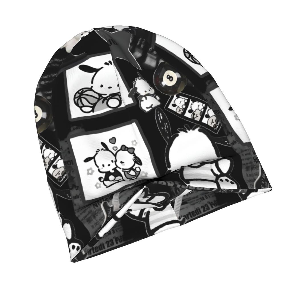 Sanrio Pochacco Minimalist Knit Hat Designed for Adults Who Enjoy Quiet Style, Complements Neutral Tones And Effortless Outfit Choices