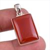 Подвеска из натурального красного оникса ручной работы из цельного серебра 925 пробы 1,50'' e7G28