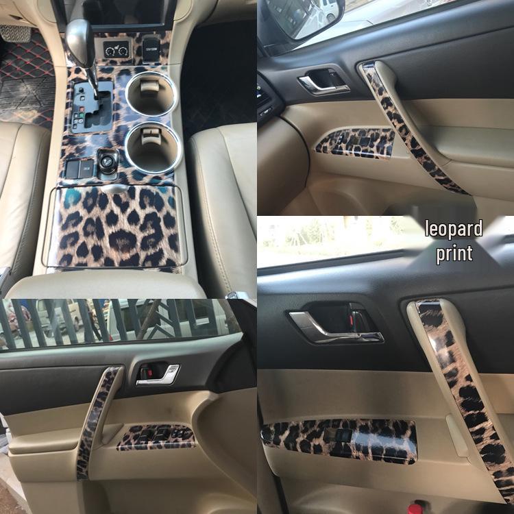 09-14 Highlander Carbon Fiber Interior Gear Sticker Film