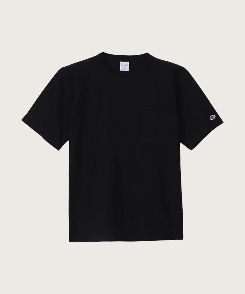 CHAMPION Reverse Weave Loose Fit Pocket Short Sleeve T-Shirt Black