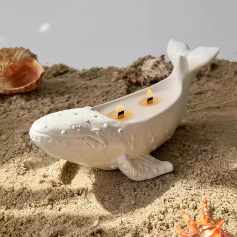 Большой кит суккулентное растение цветочный горшок смола силиконовая форма морское животное кит коробка для хранения чашка для свечи бетон цемент гипс форма
