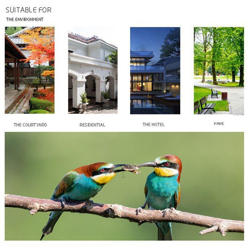 Металлическая солнечная кормушка для птиц для улицы, подвесной птичий домик со светодиодной подсветкой, идеи подарков для любителей птиц, украшение для сада, двора, заднего двора