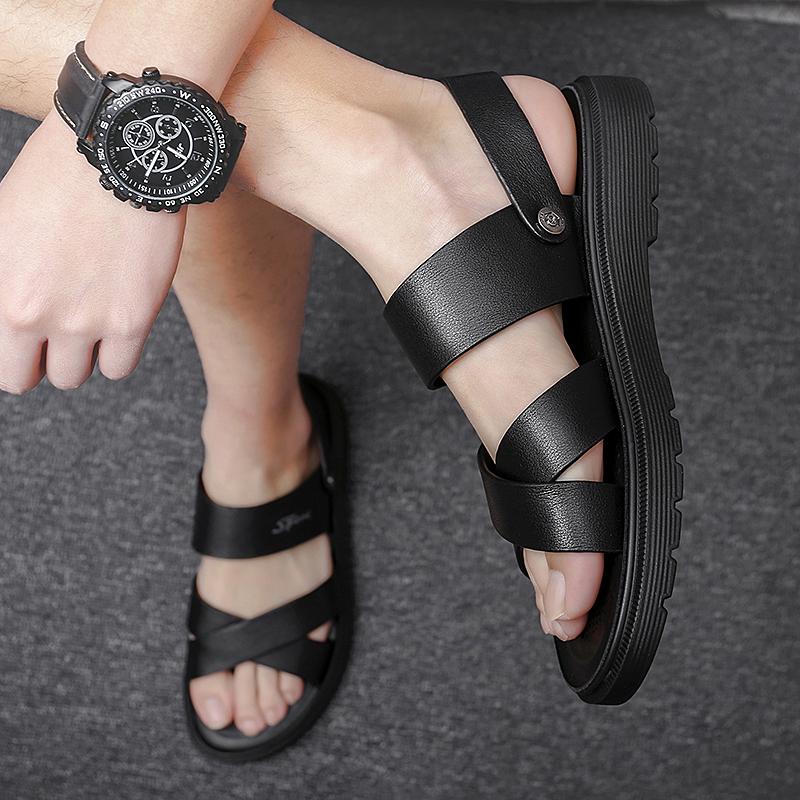 Модные мужские сандалии для отдыха на открытом воздухе, модные дышащие летние туфли, классические мужские мягкие сандалии, кроссовки, модная мужская пляжная обувь