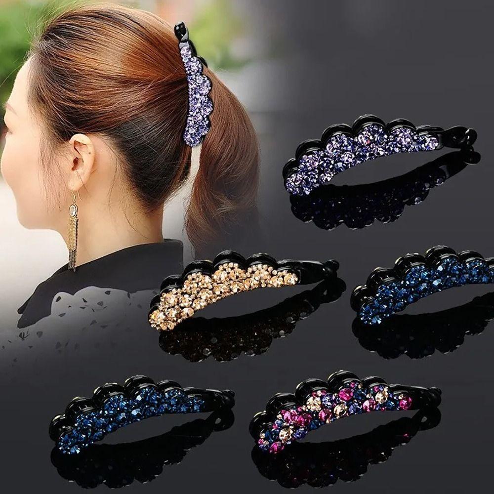 Зажим для девочки головной убор корейский стиль заколка для волос держатель для хвоста банан зажим для волос аксессуары